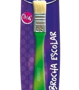 Brocha para Pintura Escolar ARTESCO en Madera, 3/4 Pulgada - Ideal para Proyectos de Arte, Manualidades y Pintura en General, Durabilidad y Precisión