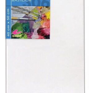 Bastidor de Lienzo para Pintura Artística 40x50cm – Marca Genérica – Marco de Madera de Pino, Tela 100% Algodón, Ideal para Óleo y Acrílico – Calidad