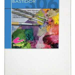 Bastidor para Pintura Artística en Tela Canvas 30x40cm, Marca Genérica - Ideal para Óleo y Acrílico, Marco de Madera Resistente, Superficie Lisa y Lis