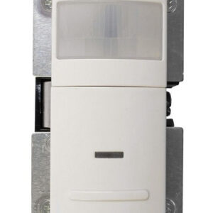 Sensor de Movimiento Inteligente (Marca X) - Modelo X100 Blanco, para Iluminación Eficiente: 180° Cobertura, Ahorro Energético, Compatible LED/Incande