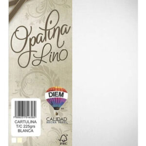 Cartulina Opalina Lino Tamaño Carta Blanco: 100 Hojas Beige de Calidad Superior - Ideal para Proyectos de Diseño, Manualidades y Documentación Profesi