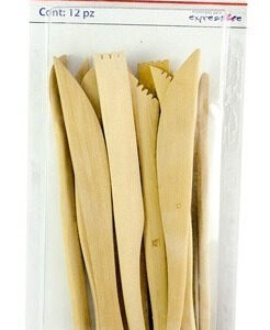 Espátulas de Modelado Rodin de Madera – Set Profesional para Escultura y Manualidades con Arcilla, Pasta y Plastilina – Rodin Tools