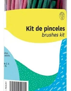 Bote de Pinceles Barrilito Profesional con 144 Piezas en Color Negro: Calidad Superior para Pintura de Precisión y Acabados Impecables, Ideal para Pro