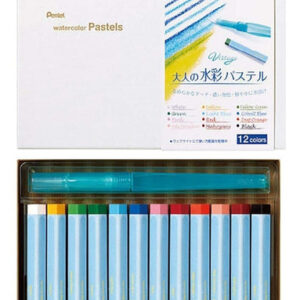 Desata Tu Creatividad: Pasteles Acuarelables de Aceite Pentel GHW1-12 – 12 Colores Vibrantes y Duraderos para Artistas y Aficionados – Estuche de Cali