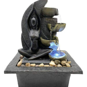 Fuente de Meditación de Mesa Felicity - Modelo Desconocido - Relájate con Luz LED, Sonido del Agua y Diseño Zen - Perfecta para el Hogar y Oficina