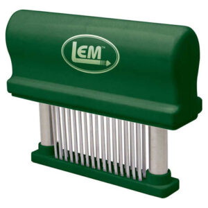 Ablandador de Carne LEM Products 1263 Verde: Cuchillas de Acero Inoxidable para Carne Suave y Jugosa. Fácil de Usar y Apto para Lavavajillas. ¡Ideal p