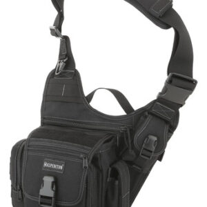 Maxpedition Fatboy Versipack en Negro: Mochila Bandolera Táctica para Uso Diario, Resistente al Agua, Nailon Balístico 1050D, Amplio Almacenamiento y