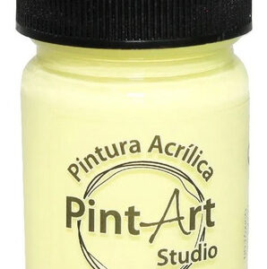 Pintura Acrílica Pint Art Studio Amarillo Pastel 30ml: Ideal para Manualidades, Decoración y Proyectos Artísticos. Acabado Mate Duradero y Colores Vib