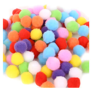 ¡Dale Vida a Tus Proyectos! Paleta Multicolor de Pompónes Manualidades Creativas [Marca Genérica] Bolsa con 78 Piezas: Texturas Vibrantes, Fácil Aplic