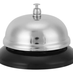Campana de Mesa de Servicio MEGA CENTRAL México - Acero Inoxidable - Modelo Agatigebyvgz1w96g - Timbre de Llamada para Restaurante, Hotel o Recepción