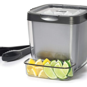 Set Hielera, Charola y Pinzas 3 Piezas MAXICASA: 3 Litros Multicolor - Ideal para Reuniones, Conserva Bebidas Frescas y Sirve con Estilo - ¡Resistente