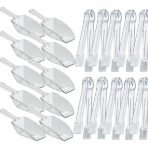 20 Piezas Pinzas De Plástico Para Buffet Y Cocina Clear Claro