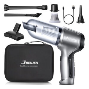 Aspiradora de Coche Portátil Inalámbrica PA Modelo XYZ: Limpieza 3 en 1 con Motor sin Escobillas, Alta Potencia y Filtro HEPA - Ideal para Auto, Hogar