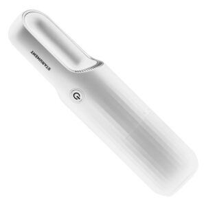 Aspiradora de Mano Inalámbrica Portátil LIMPIACASA®: Blanco, Potente Succión para Polvo, Pelo de Mascotas y Suciedad. Diseño Compacto, Recargable USB-