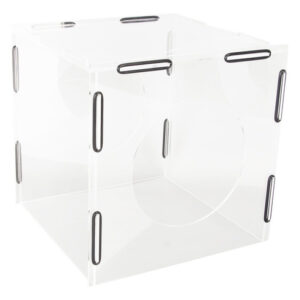 Caja de Polvo de Molienda Cerrada de Acrílico Transparente - Modelo Hztyyiercwy7g8m3qh: Protección Superior para Grabado y Pulido, Diseño Desmontable