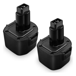 ¡Potencia Renovada! Paquete Doble de Baterías Ni-MH 9.6V 3.6Ah para Herramientas Dewalt - Modelos DW9062, DW9061 y Más - Mayor Duración y Rendimiento