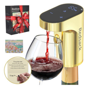 Regalo Único para Papá: Dispensador Automático de Whisky y Vino [Marca Desconocida] - Modelo Cuantitativo con Tarjeta Personalizada. Control Táctil, V