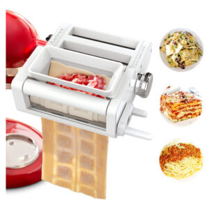 Accesorio 3 en 1 para Pasta Fresca KitchenAid: Rodillo, Cortador de Espagueti y Ravioli - Modelo KSMPSA - Disfruta la Autenticidad en Casa