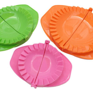 ¡Crea Delicias Perfectas! Juego de Prensa de Masa para Dumpling, Calzone, Ravioli – Marca Genérica – 3 Piezas en Colores Vibrantes (Rojo/Verde/Rosa) –