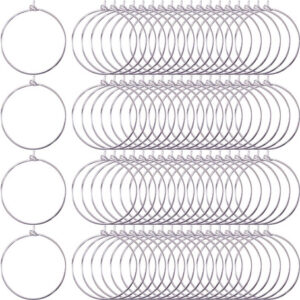 Anillos Marcadores de Copas de Vino DIY 300 Piezas – Chapado en Plata, Aleación Resistente – Personaliza tus Celebraciones y Regala Originalidad