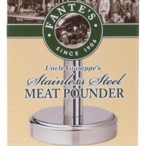 Ablandador de Carne Fantes Uncle Giuseppe de Acero Inoxidable: Dale Ternura a Tus Cortes, Ideal para Chuletas y Escalonado Fácil, Apto para Lavavajill