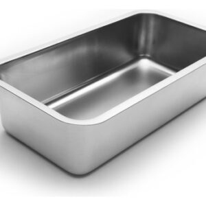 Molde para Hornear Rectangular de Acero Inoxidable - MEGACENTRAL 4854 - 24x13x6cm - Ideal para Repostería Profesional - Resistente y Duradero - Horno