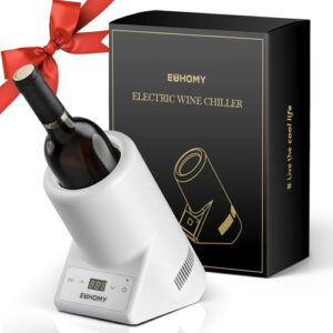 Enfriador de Vinos Eléctrico Blanco EWC-B1-02: Conserva la Temperatura Perfecta para tus Vinos Favoritos, Diseño Elegante y Compacto, Ideal para el Ho