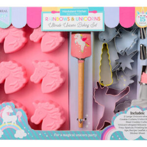 ¡Desata la Magia! Set de Repostería Handstand Kitchen Unicornio para Niños: 15 Piezas - Moldes, Cortadores y Decoración - Perfecto para Hornear Cupcak