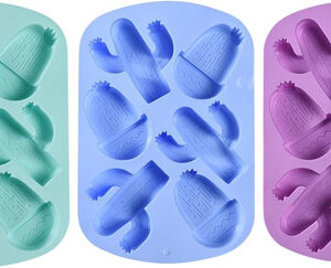 Molde de Silicona Cactus Multicolor - Crea Velas, Pasteles y Más con Este Molde Flexible y Antiadherente. Ideal para Manualidades, Repostería y Regalo