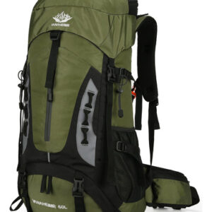 Mochila de Senderismo 60L para Hombre | Marca Genérica - Modelo Aventura Extrema | Resistente al Agua, Cubierta de Lluvia Incluida, Ideal para Camping