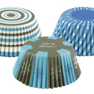 ¡Decora tus Postres con Elegancia Invernal! Forros para Cupcakes Wilton® de 7.6cm Multicolor - Paquete de 75 | Diseño Festivo y Fácil Horneado para Ce