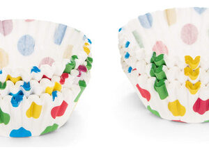 ¡Decora tus creaciones con estilo! Juego de Capacillos de Papel Patisse Puntos Multicolor - 5 cm, 200 piezas. Ideales para cupcakes, muffins y más. Re