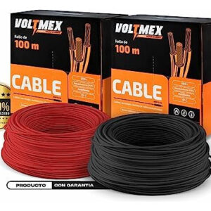 ¡Dúo Dinámico para Electricidad Segura! Cable Eléctrico THW Calibre 12 CCA Negro y Rojo - 200 Metros en Total - Resistencia y Facilidad de Uso Garanti
