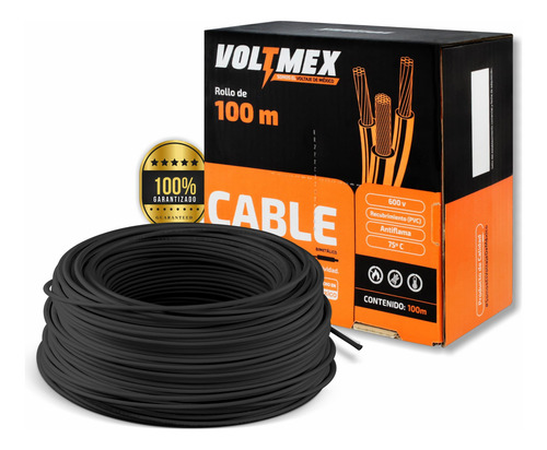 Cable El ctrico Calibre 10 THW CCA Voltmex 100 Metros Negro Alta cable-el-ctrico-calibre-10-thw-cca-voltmex-100-metros-negro-alta