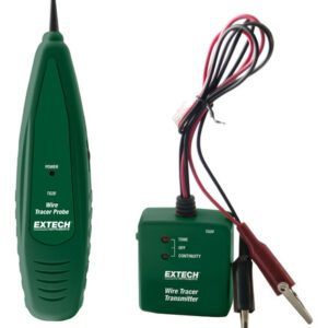 Localizador de Cables Extech TG20: Identifica, Rastrea y Verifica Conexiones Eléctricas con Precisión. Kit Completo con Sonda y Conectores RJ11. Ideal
