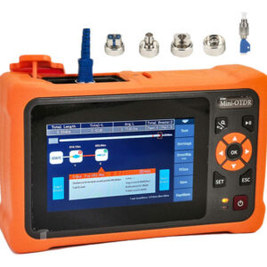 Probador de Red Óptica Mini-Pro SM OTDR 1310/1550nm - Pantalla Táctil 4.3 Pulgadas - 26/24dB - Ideal para FTTx y Mantenimiento de Redes - Incluye OPM/