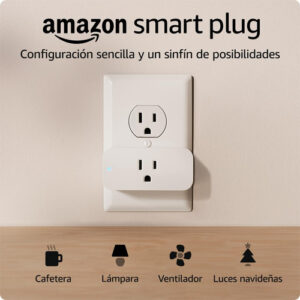 --- Smart Plug: Control Inteligente por Voz con Alexa. Configuración Sencilla, Automatización de Dispositivos y Diseño Compacto. Compatible con Luces,