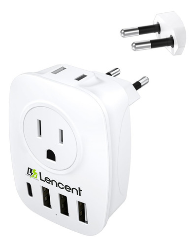 Adaptador de Enchufe Europeo Tipo C, Marca [Marca Aquí] Modelo [Modelo ...