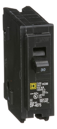 Disyuntor de Circuito Unipolar Schneider Electric Homeline HOM130CP ...