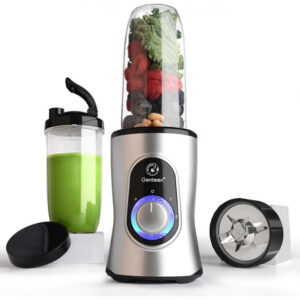 Licuadora Personal SILVER Bullet® SB650: Potencia de 650W, 3 Velocidades y 8 Piezas - Ideal para Batidos, Smoothies y Más - Libre de BPA, Plata