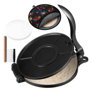 ¡Prepara Tortillas Perfectas en Casa! Kit Completo de Prensa para Omelette 20 cm, Rascador, Bolsa Térmica y Papel Pergamino - ¡Marca Genérica! - Ideal