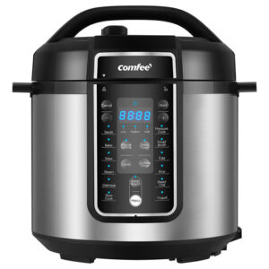 COMFEE Olla de Presión Multifuncional 6 Cuartos - 12 Programas Inteligentes, Cocina Rápida y Lenta, Olla Arrocera, Vaporera y Más - Ideal para Familia