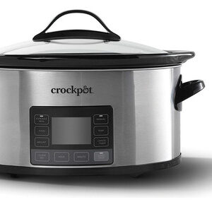 Calentador de Alimentos Programable MyTime Technology de 6 Cuartos, Acero Inoxidable - Cocina Inteligente con Temporizador Digital para Comidas Perfec