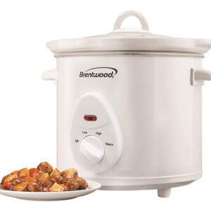 Appliances SC-135W: Olla de Cocción Lenta de 3 Litros en Blanco - Cocina Fácil y Deliciosa, Ideal para Preparar Platillos Caseros con Control de Tempe