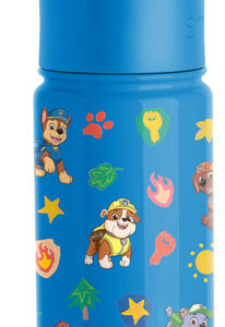 Botella de Agua Infantil Summit Paw Patrol - 414ml - Acero Inoxidable, Aislada, a Prueba de Fugas - Diseño Divertido, Ideal para Escuela y Actividades