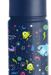 Botella de Agua Aislada para Niños Disney Monsters Inc Dream Team Summit 414ml - Acero Inoxidable, Reutilizable, a Prueba de Fugas, Ideal para Escuela