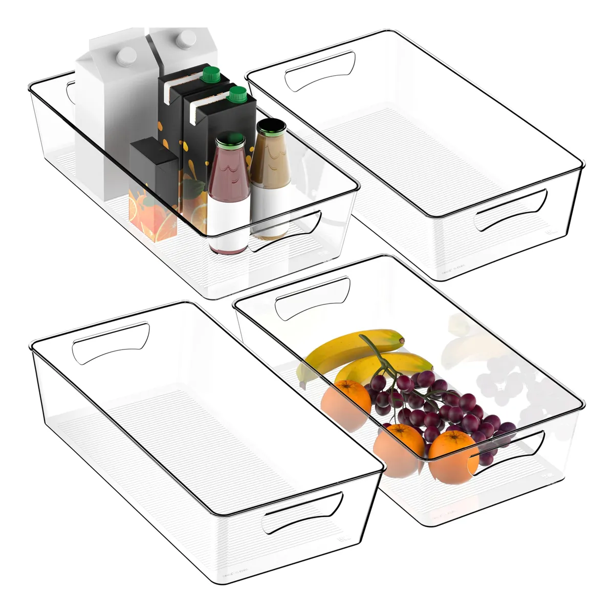 Organizador De Almacenamiento Transparente 20 X 20 X 9 Cm Clear