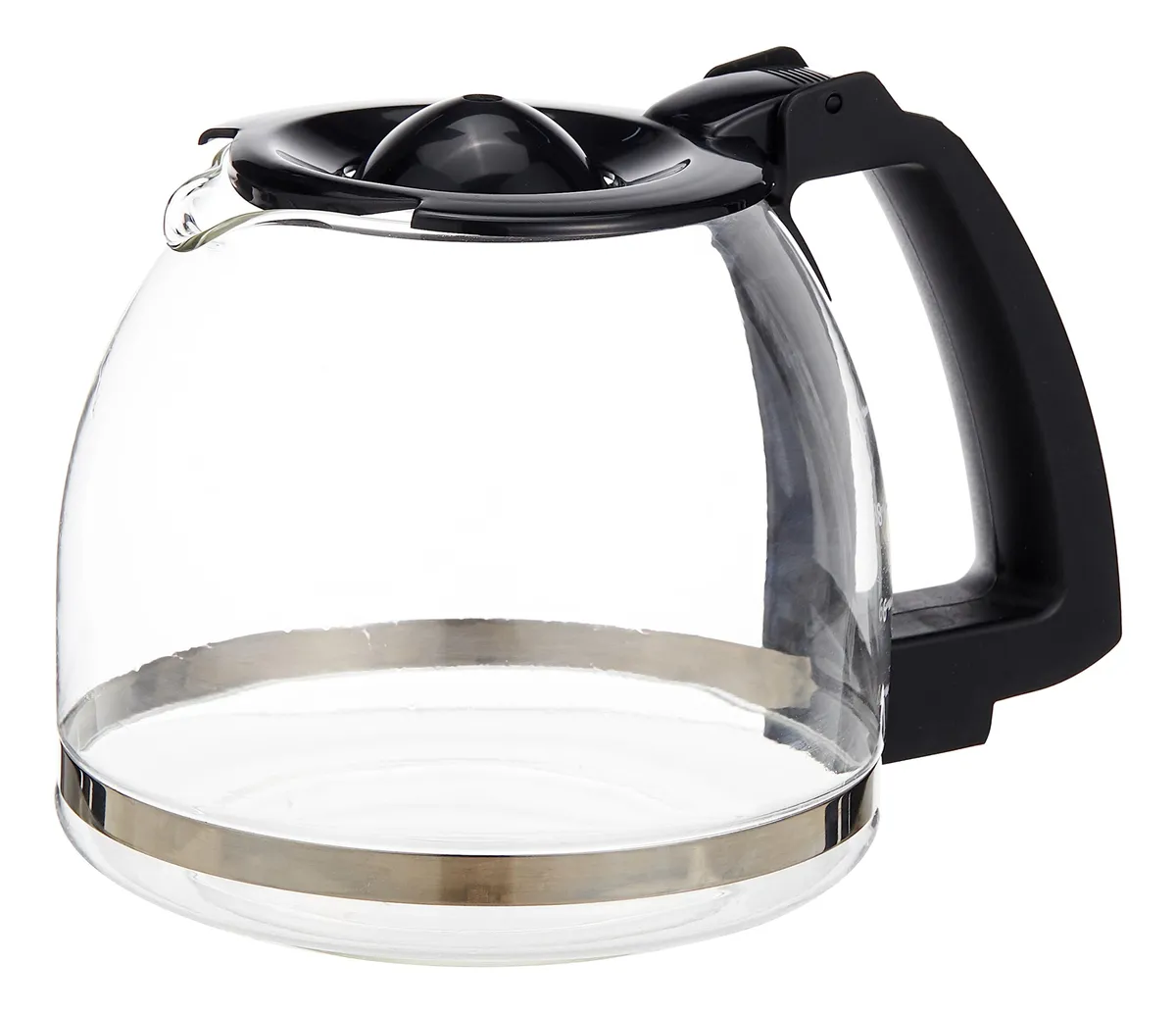 Jarra De Vidrio Con Tapa Para Cafetera 10 Tazas Coffee Team Negro