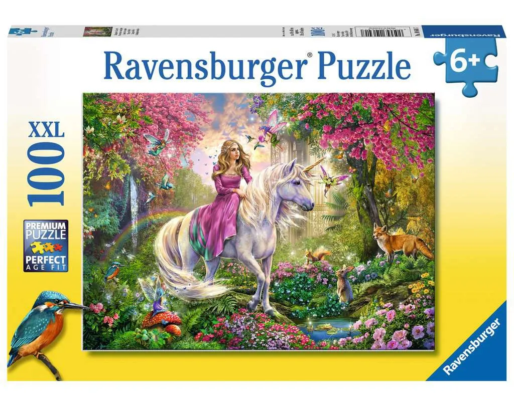 Rompecabezas Unicornios P/niños 100 Pzas Xxl Ravensburger