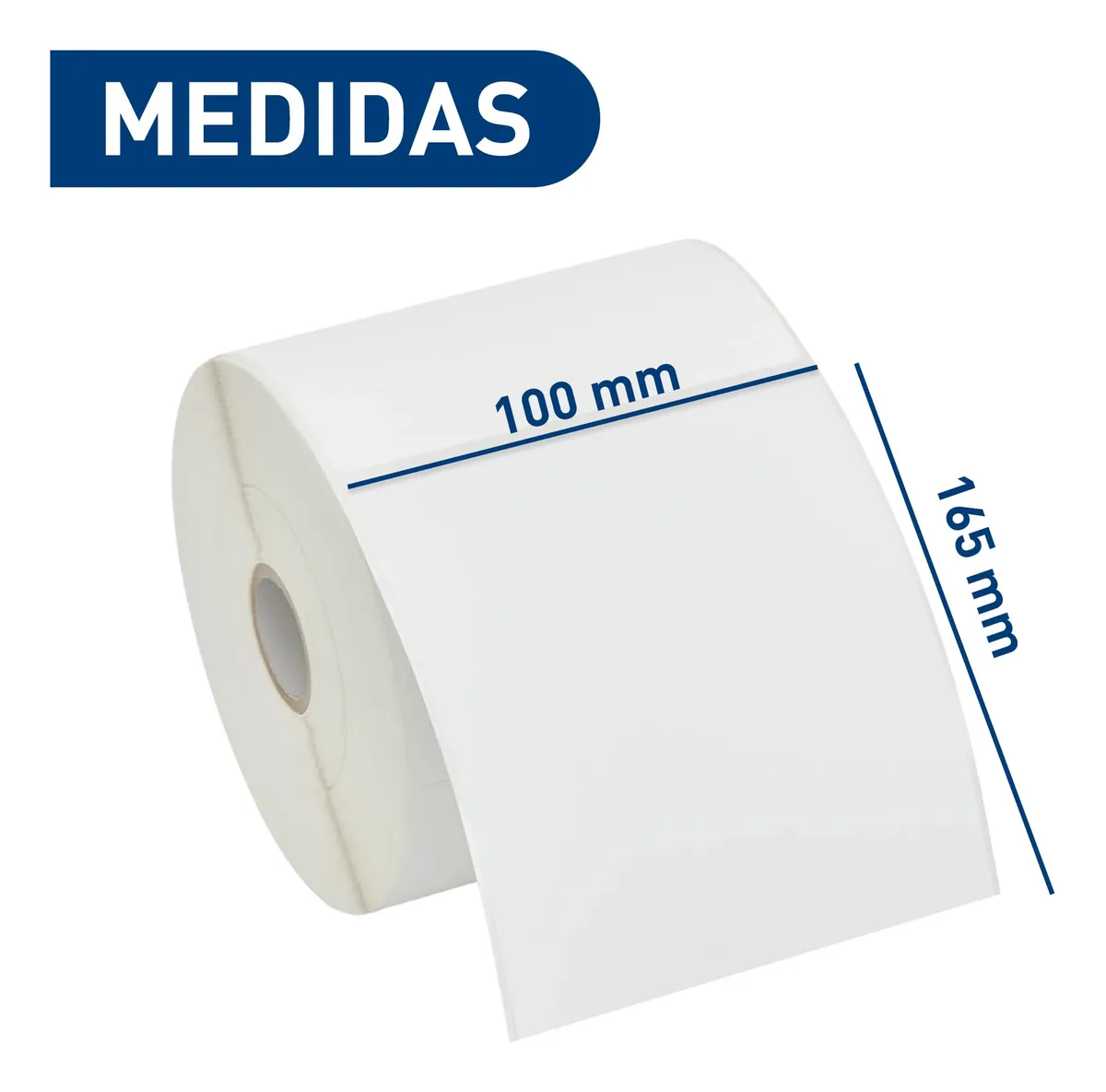 Rollo Etiquetas Térmicas Adhesivas 100x165mm Plástico Directo | 300 Unidades | Impresión Clara y Duradera para Envíos y Logística | Bluelander